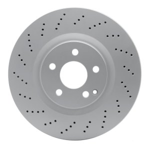 Mercedes-Benz C250 Brake Rotor (1) - Front - R1 Concepts - GEOSPEC Coated Rotor - Drilled - `10-`17
